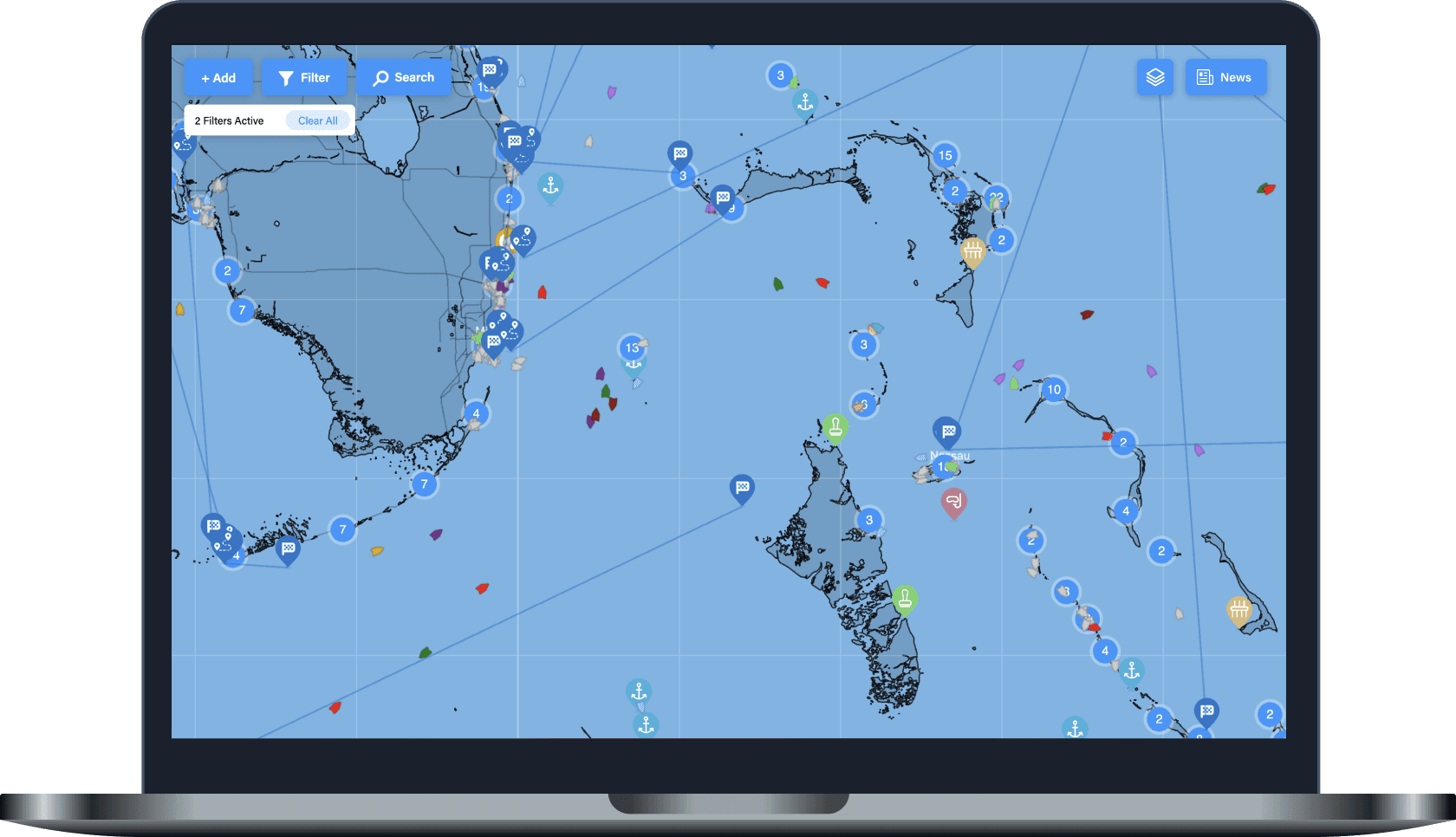 PredictWind on a Laptop